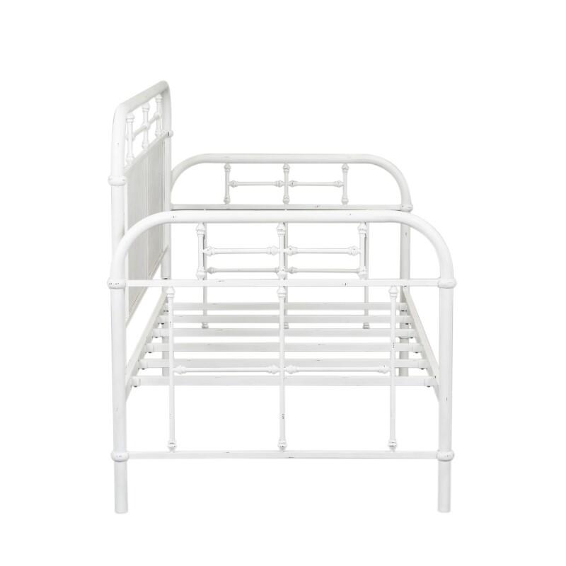 Vintage Series Twin Metal Day Bed - Antique White 179BR11TBAW