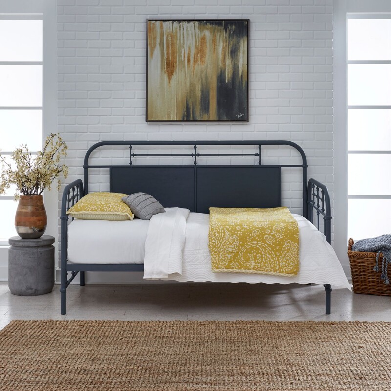 Vintage Series Twin Metal Day Bed - Navy 179BR11TBN