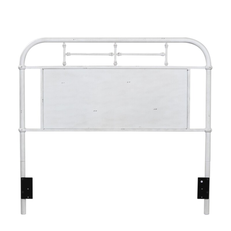 Vintage Series Queen Metal Headboard - Antique White 179BR13HAW