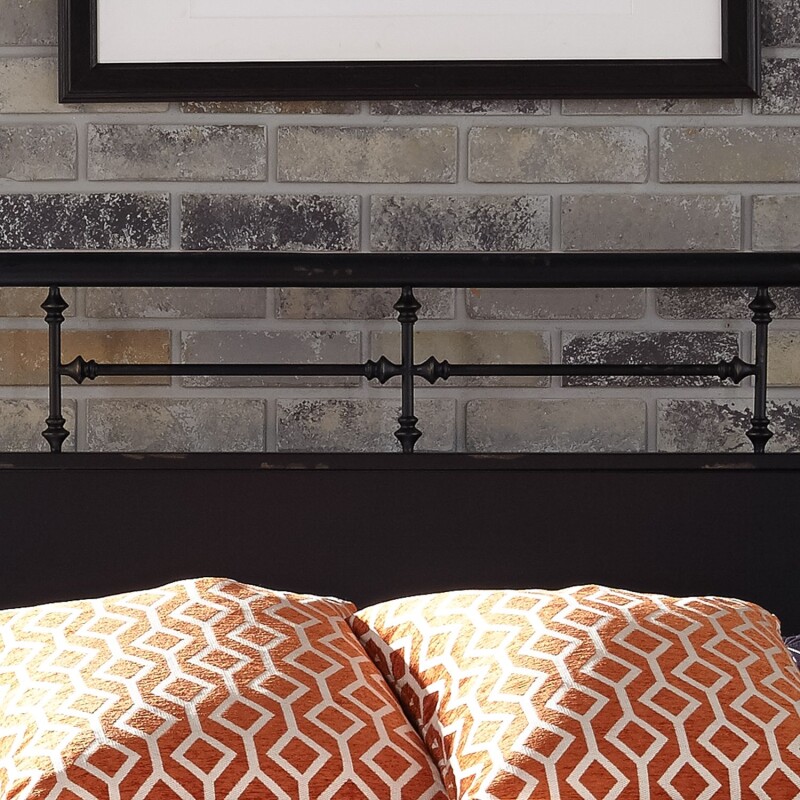 Vintage Series Queen Metal Headboard - Black 179BR13HB