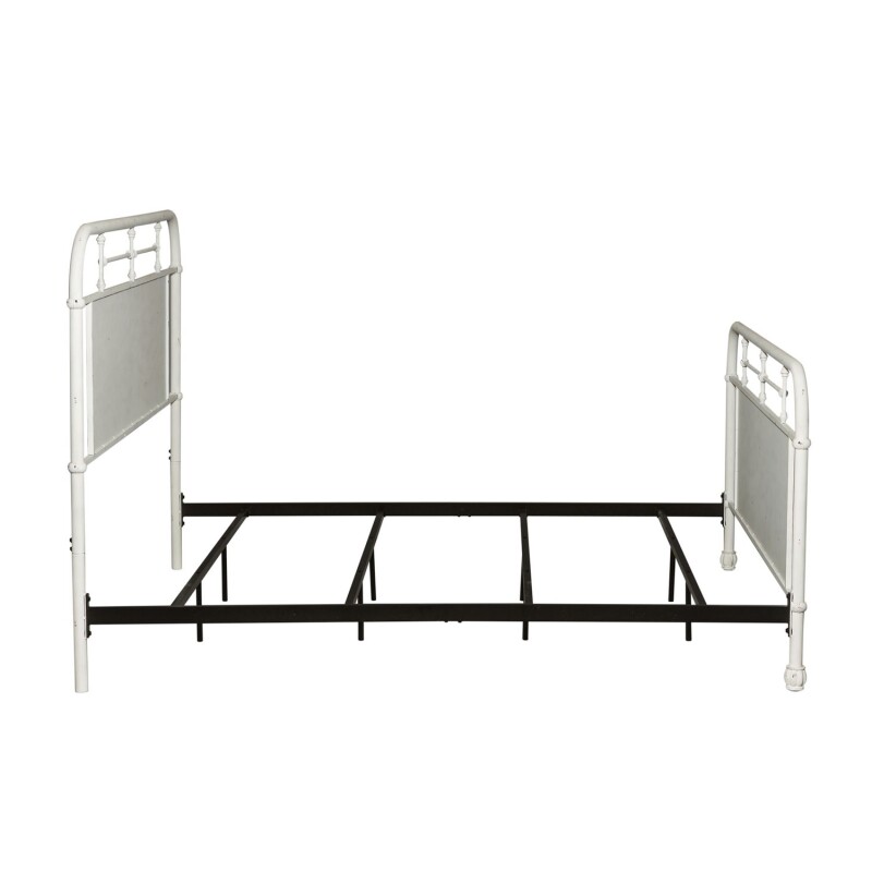 Vintage Series Queen Metal Bed - Antique White 179BR13HFRAW
