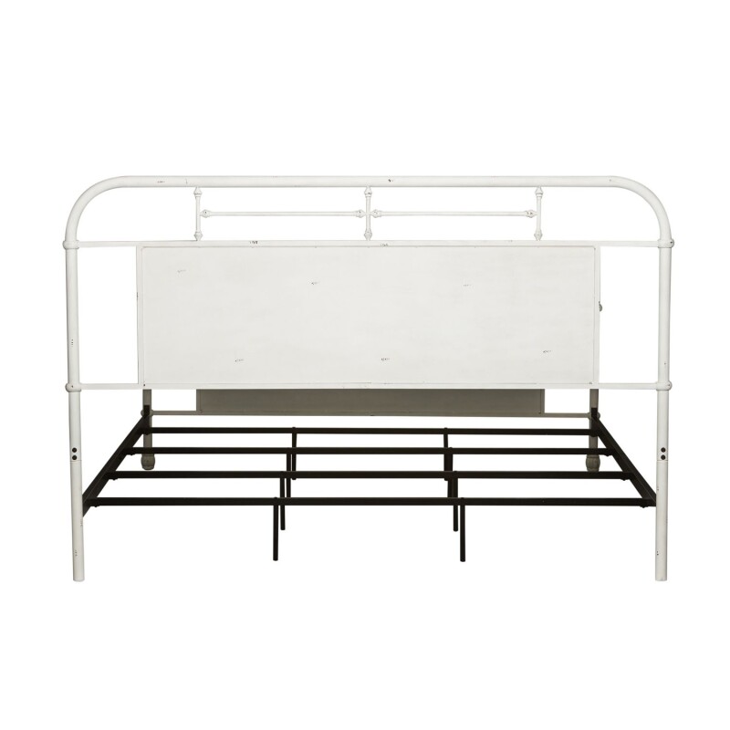 Vintage Series Queen Metal Bed - Antique White 179BR13HFRAW