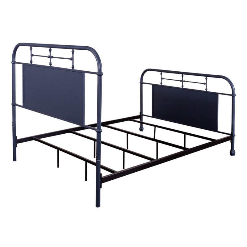 Vintage Series Queen Metal Bed- Navy 179BR13HFRN
