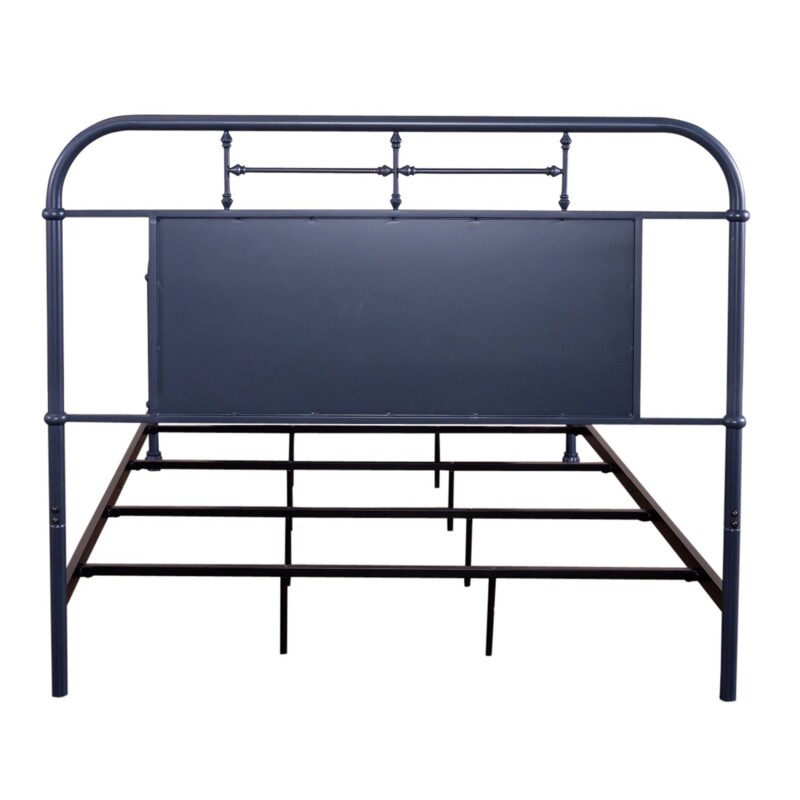 Vintage Series Queen Metal Bed- Navy 179BR13HFRN