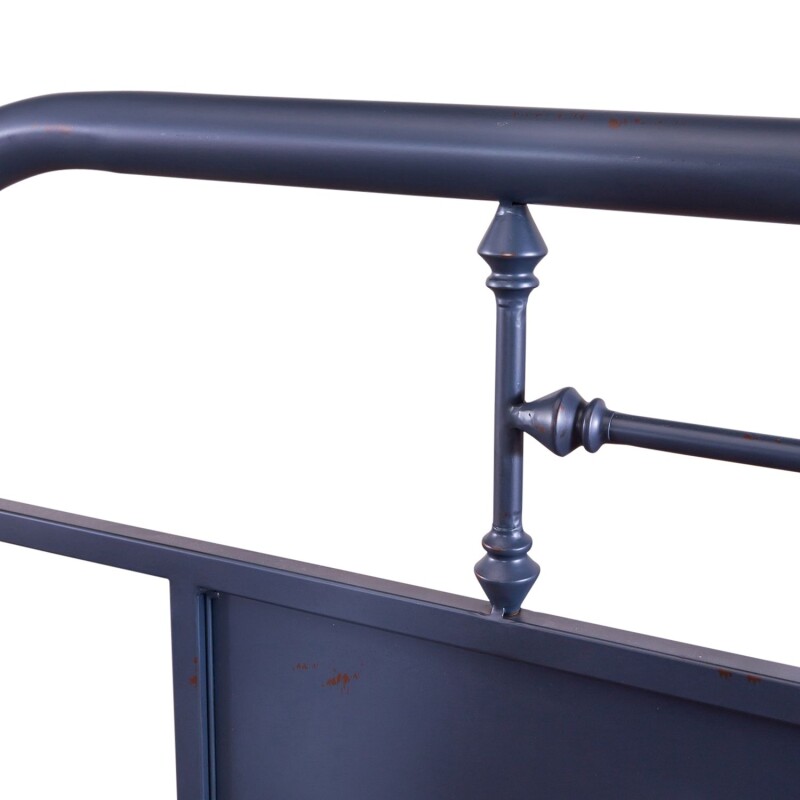 Vintage Series Queen Metal Bed- Navy 179BR13HFRN