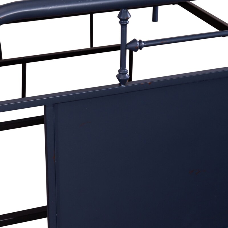 Vintage Series Queen Metal Bed- Navy 179BR13HFRN
