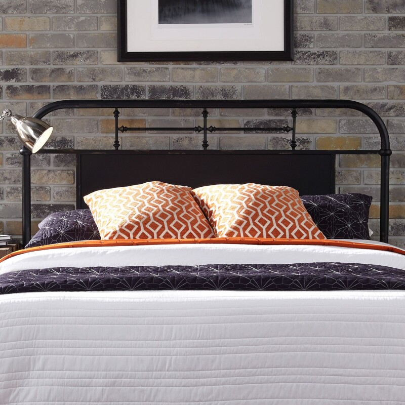 Vintage Series King Metal Headboard - Black 179BR15HB