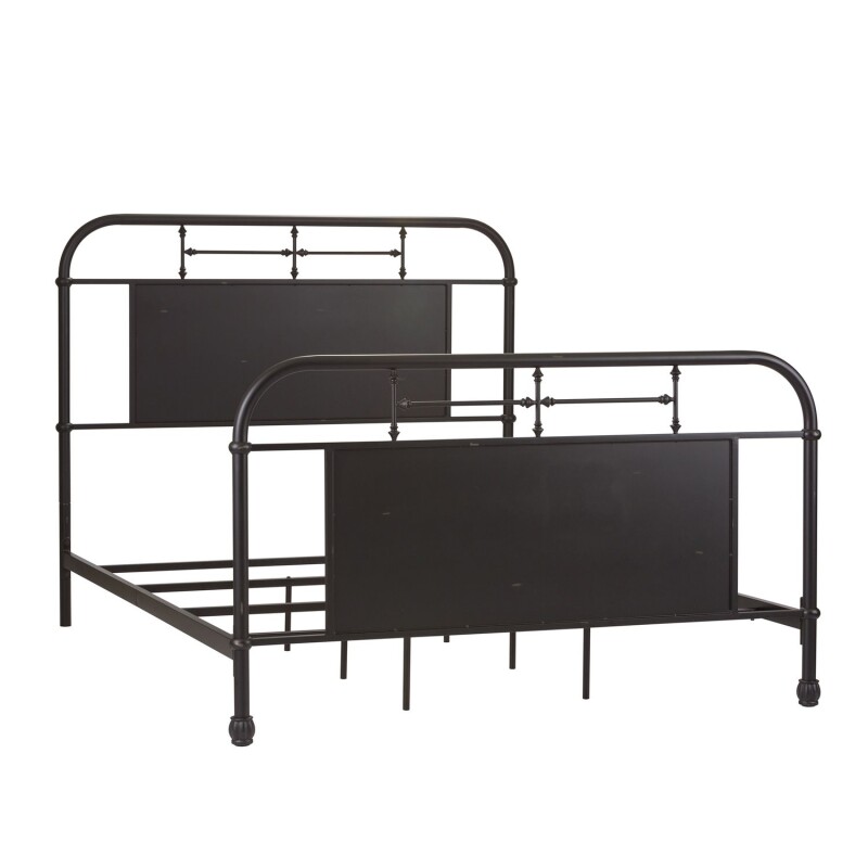 Vintage Series King Metal Bed - Black 179BR15HFRB