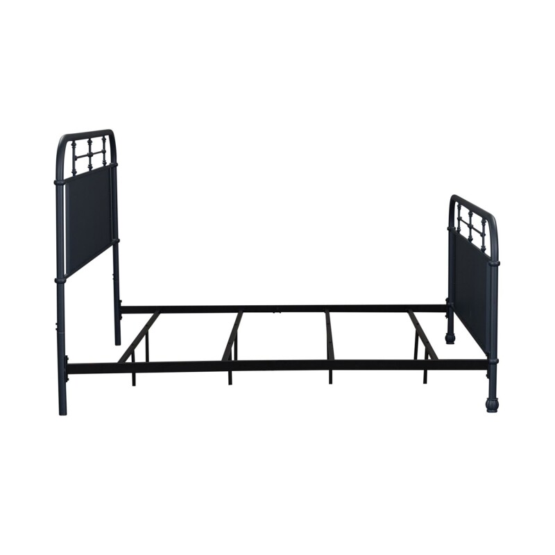 Vintage Series King Metal Bed- Navy 179BR15HFRN