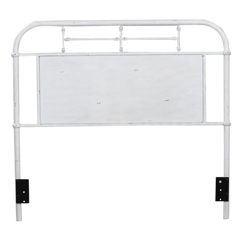 Vintage Series Full Metal Headboard - Antique White 179BR17HAW