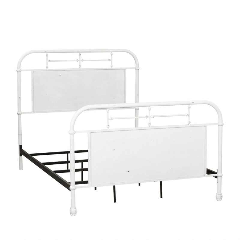 Vintage Series Full Metal Bed - Antique White 179BR17HFRAW