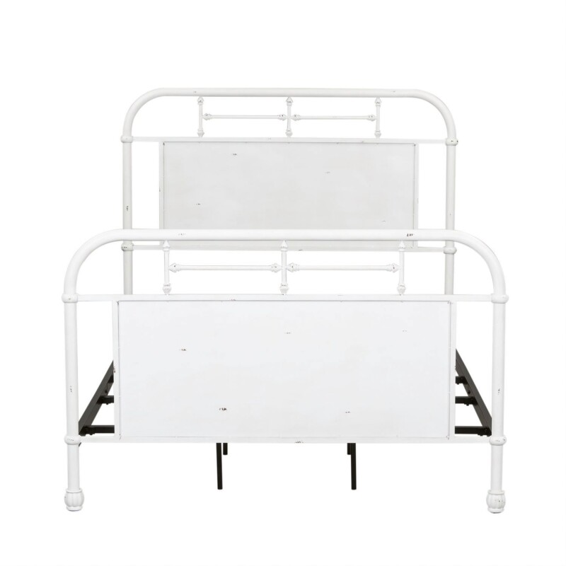 Vintage Series Full Metal Bed - Antique White 179BR17HFRAW
