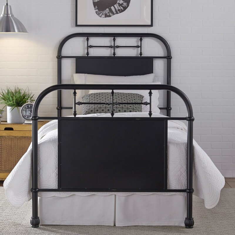 Vintage Series Full Metal Bed - Black 179BR17HFRB