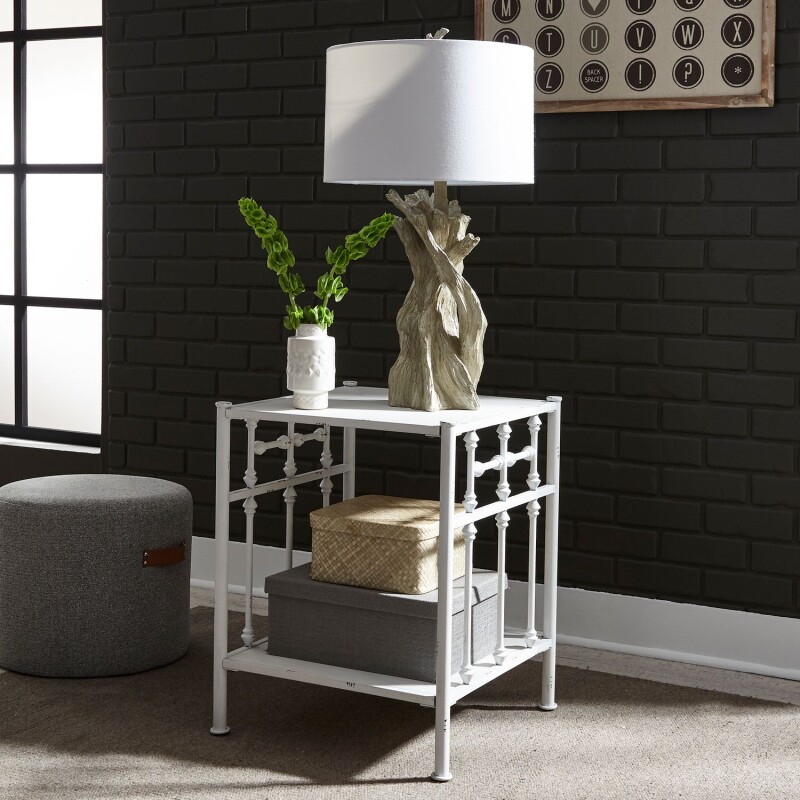 Vintage Series Open Night Stand - Antique White 179BR61AW