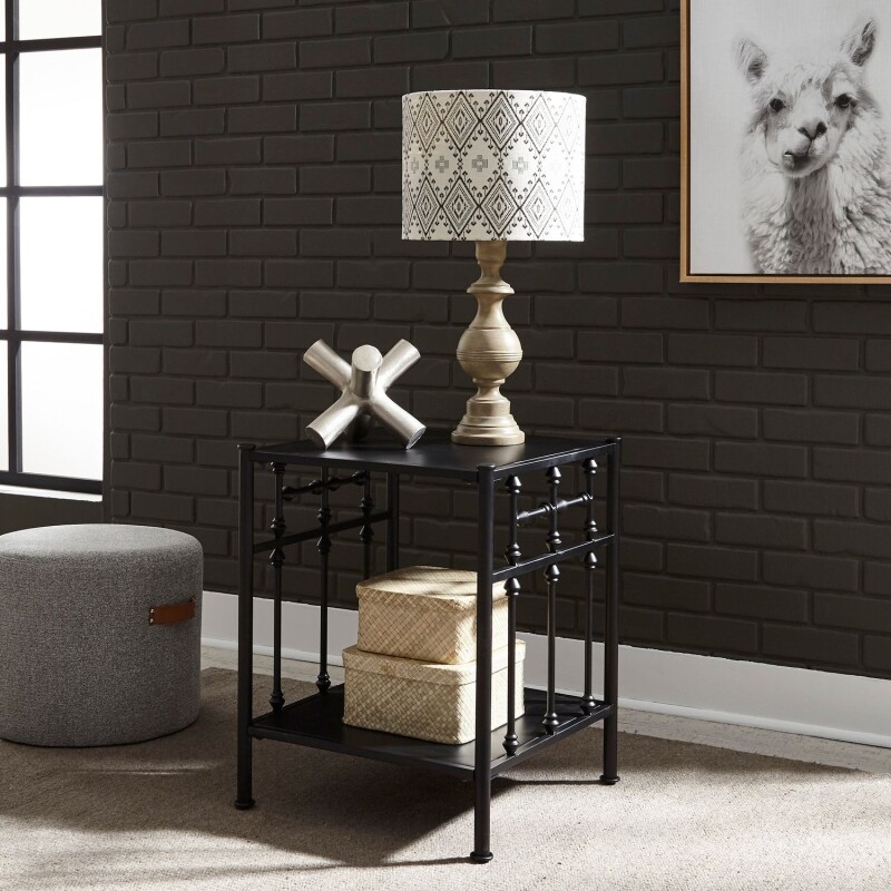 Vintage Series Open Night Stand - Black 179BR61B