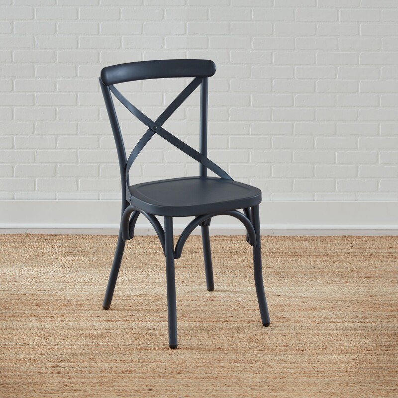 Vintage Series X Back Side Chair- Navy 179C3005N