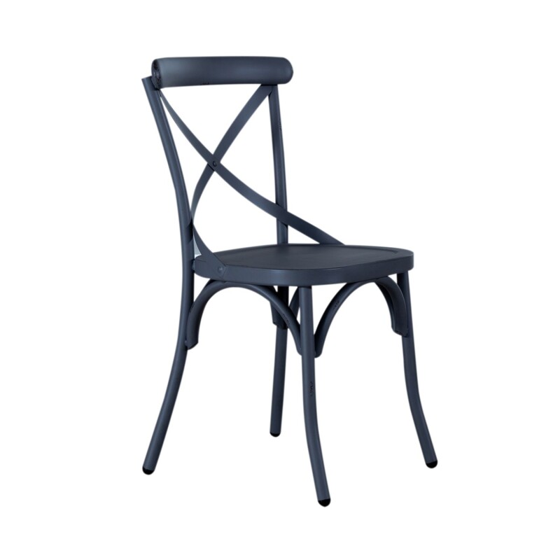 Vintage Series X Back Side Chair- Navy 179C3005N