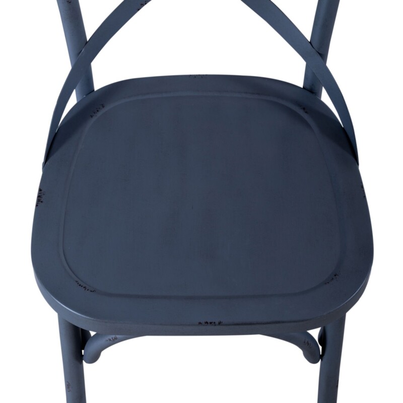 Vintage Series X Back Side Chair- Navy 179C3005N