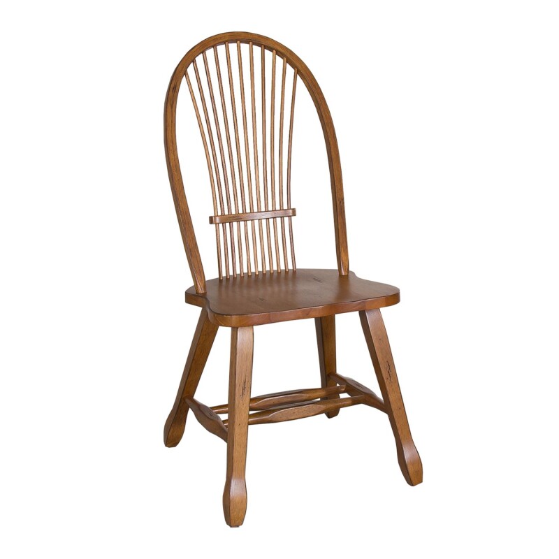 Treasures Sheaf Back Side Chair - Oak 17C1032