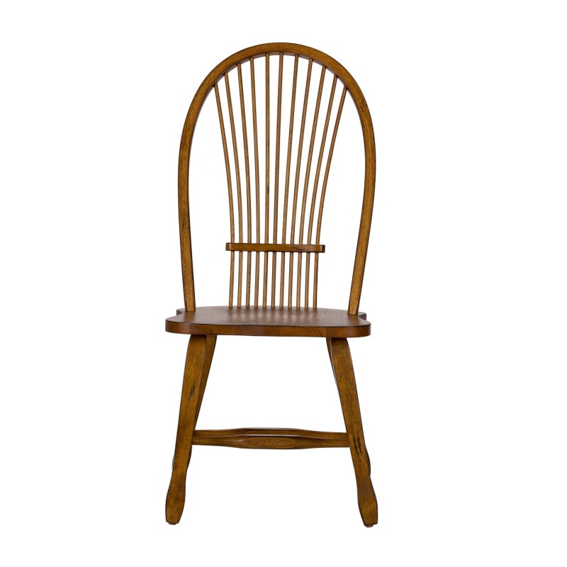 Treasures Sheaf Back Side Chair - Oak 17C1032