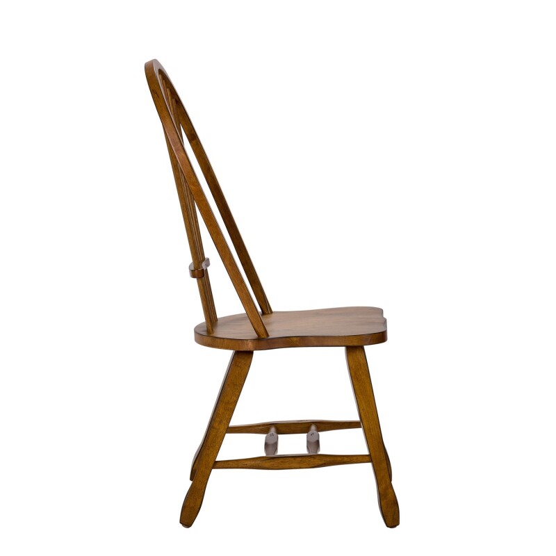 Treasures Sheaf Back Side Chair - Oak 17C1032