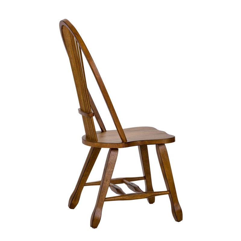 Treasures Sheaf Back Side Chair - Oak 17C1032