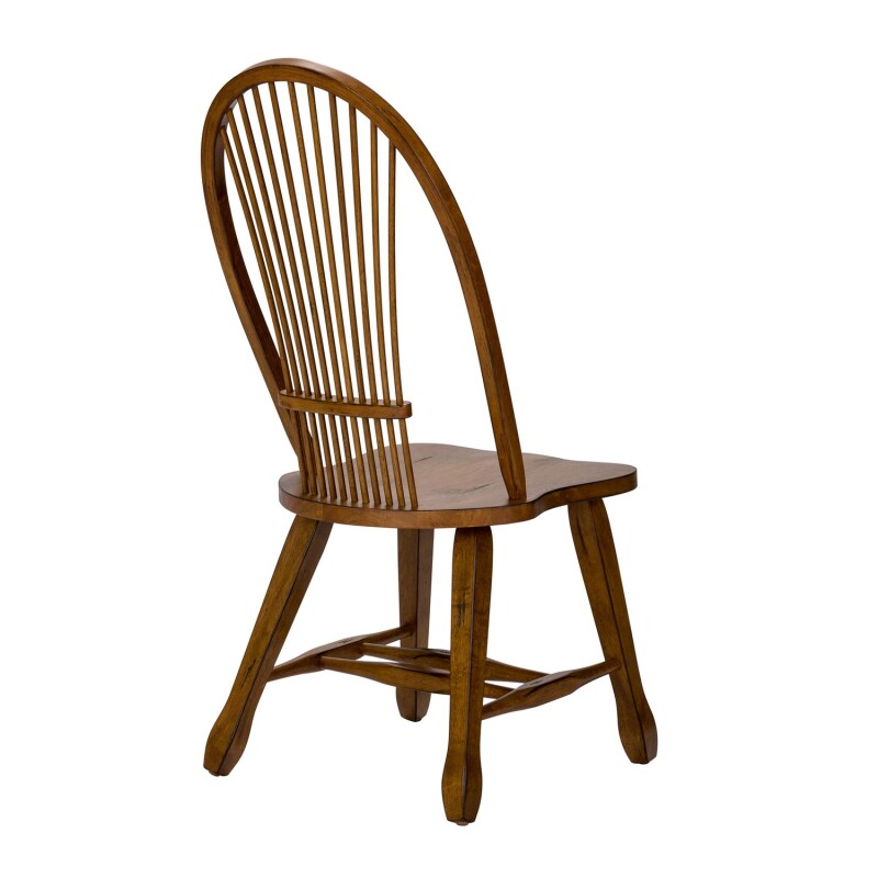 Treasures Sheaf Back Side Chair - Oak 17C1032