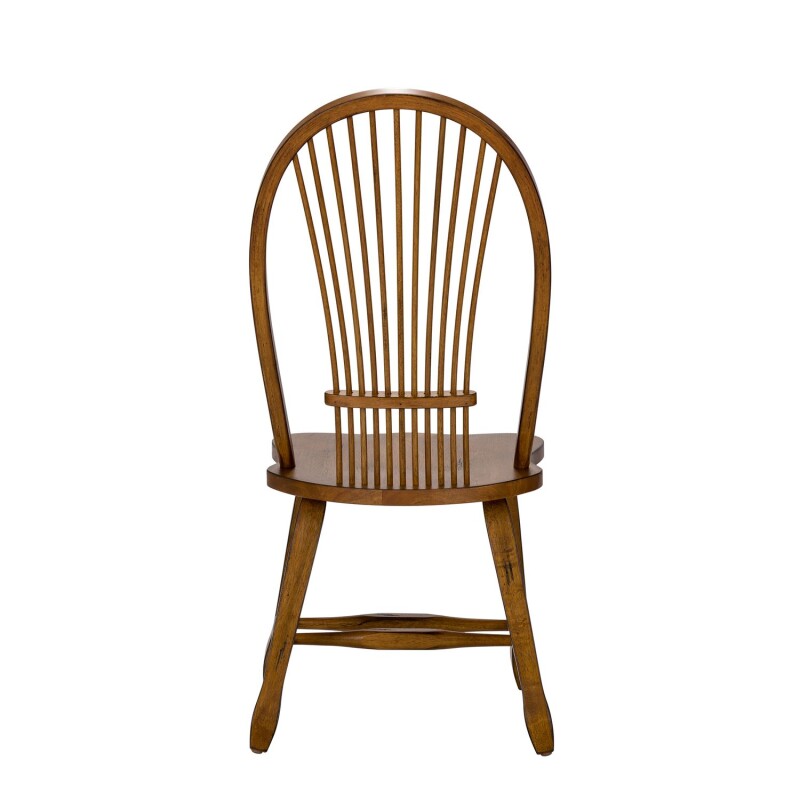 Treasures Sheaf Back Side Chair - Oak 17C1032