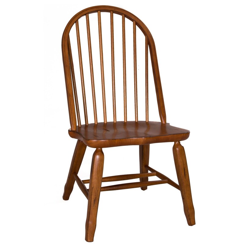 Treasures Bow Back Side Chair - Oak 17C2050