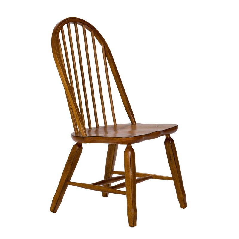Treasures Bow Back Side Chair - Oak 17C2050