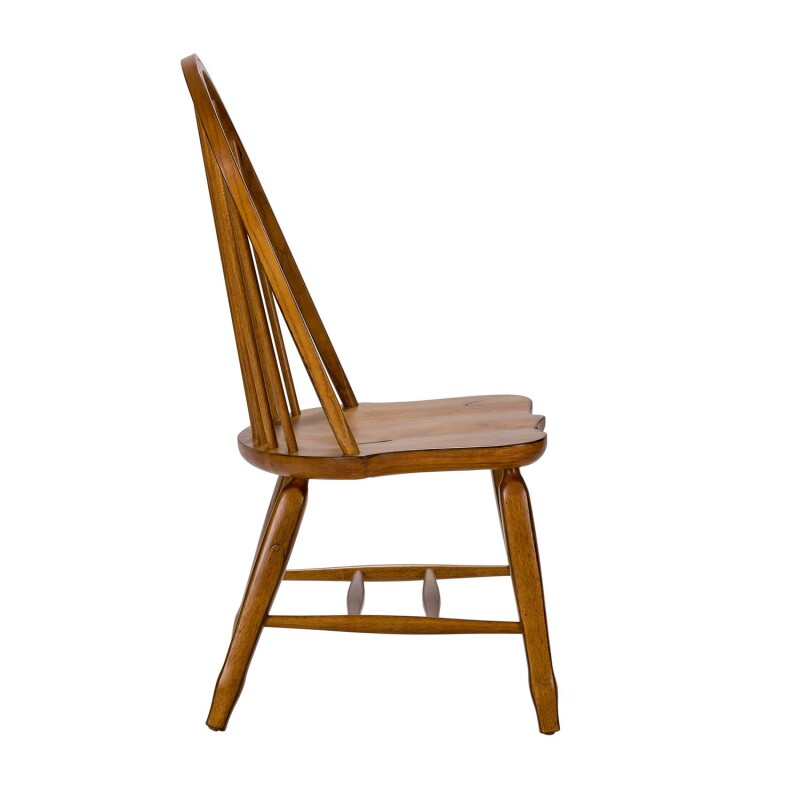 Treasures Bow Back Side Chair - Oak 17C2050