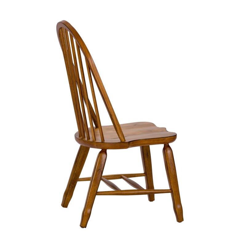 Treasures Bow Back Side Chair - Oak 17C2050
