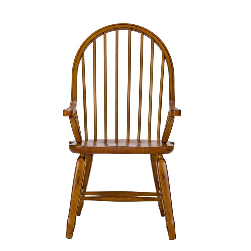 Treasures Bow Back Arm Chair - Oak 17C2051