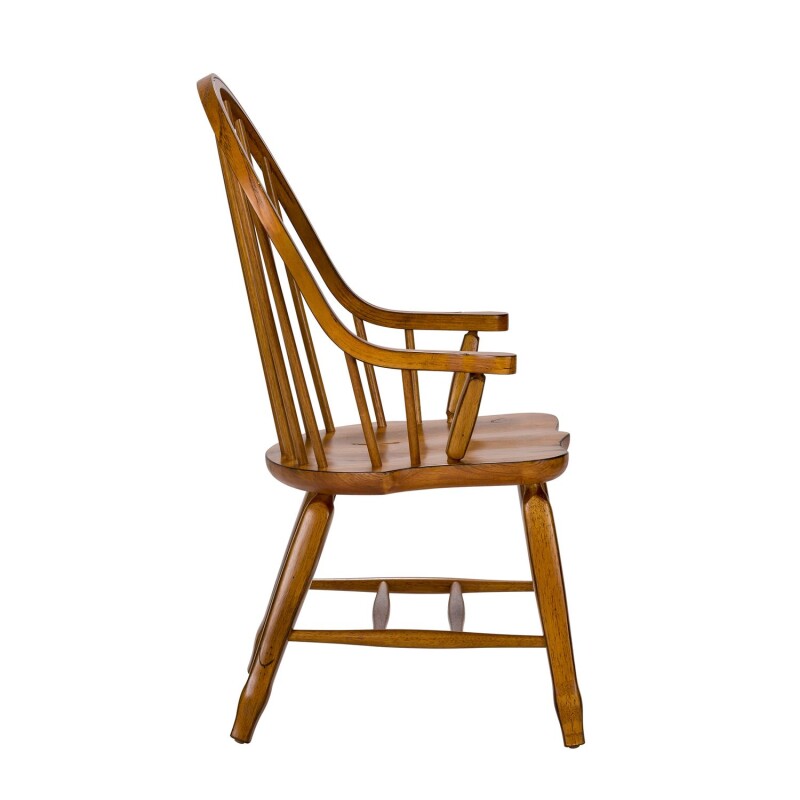 Treasures Bow Back Arm Chair - Oak 17C2051