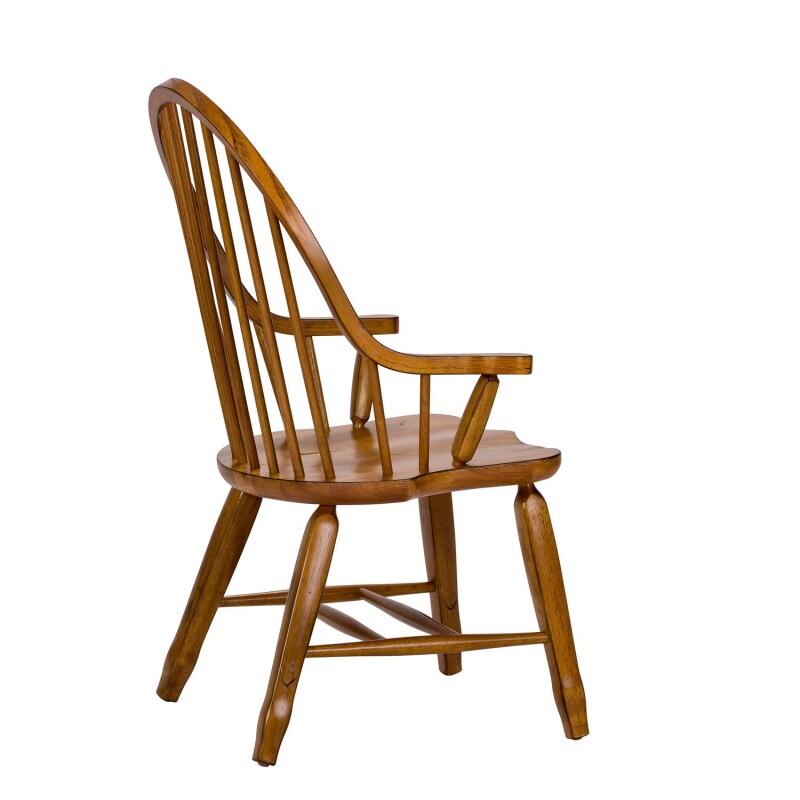 Treasures Bow Back Arm Chair - Oak 17C2051