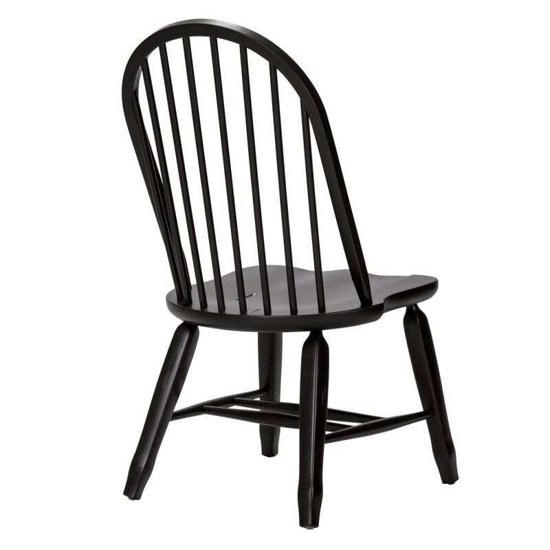 Treasures Bow Back Side Chair - Black 17C4050