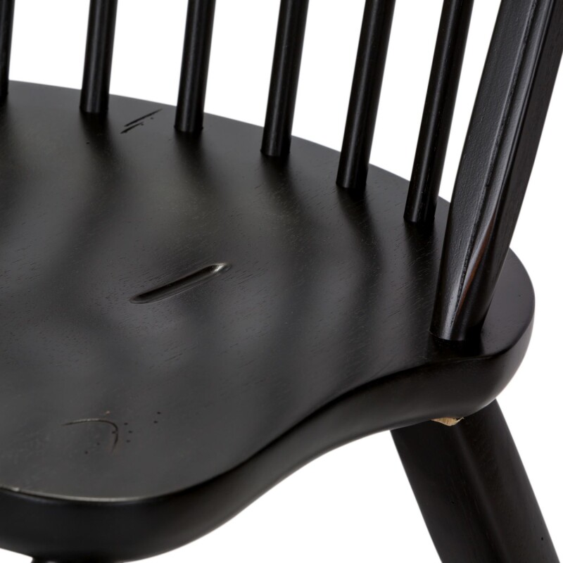 Treasures Bow Back Side Chair - Black 17C4050
