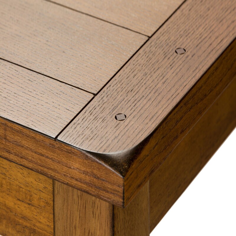 Treasures Rectangular Leg Table - Oak 17T3660