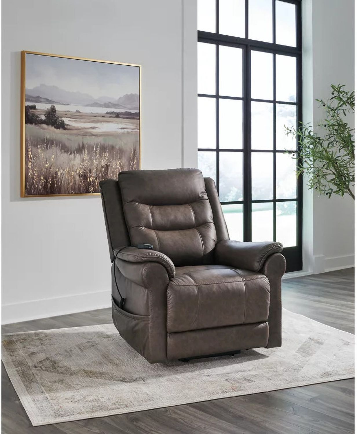 Oatman Power Lift Recliner In Umber 1800412