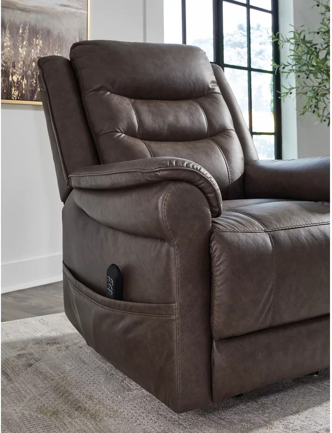 Oatman Power Lift Recliner In Umber 1800412