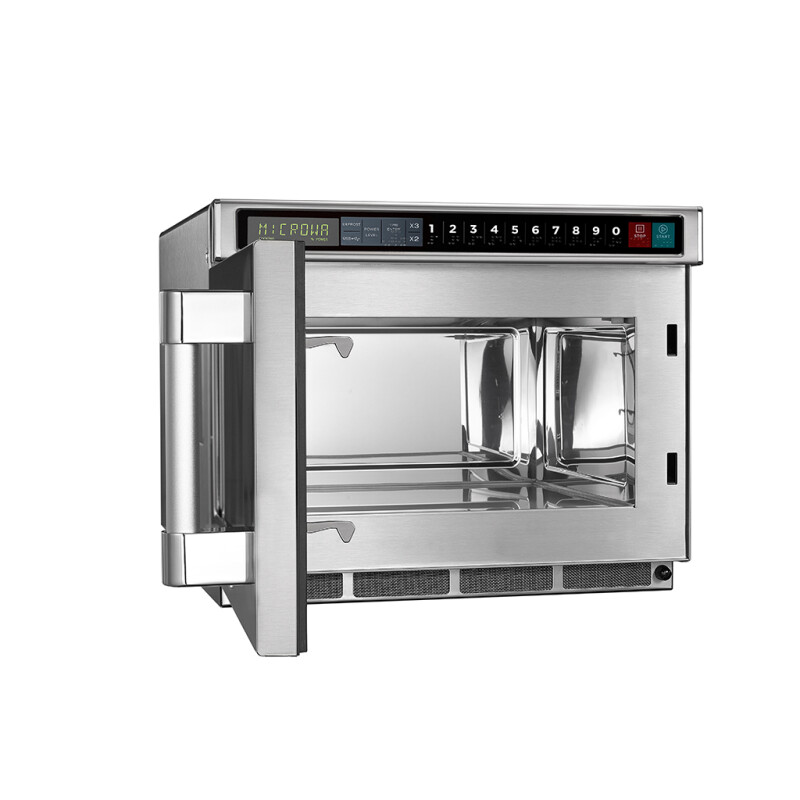 0.6 Cu. Ft. 1800W Push Button Heavy Duty Commercial Microwave 1817G1A