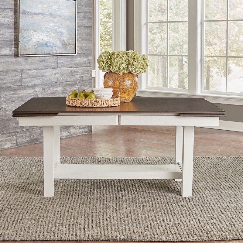 Brook Bay Trestle Table Set 182CDTRS