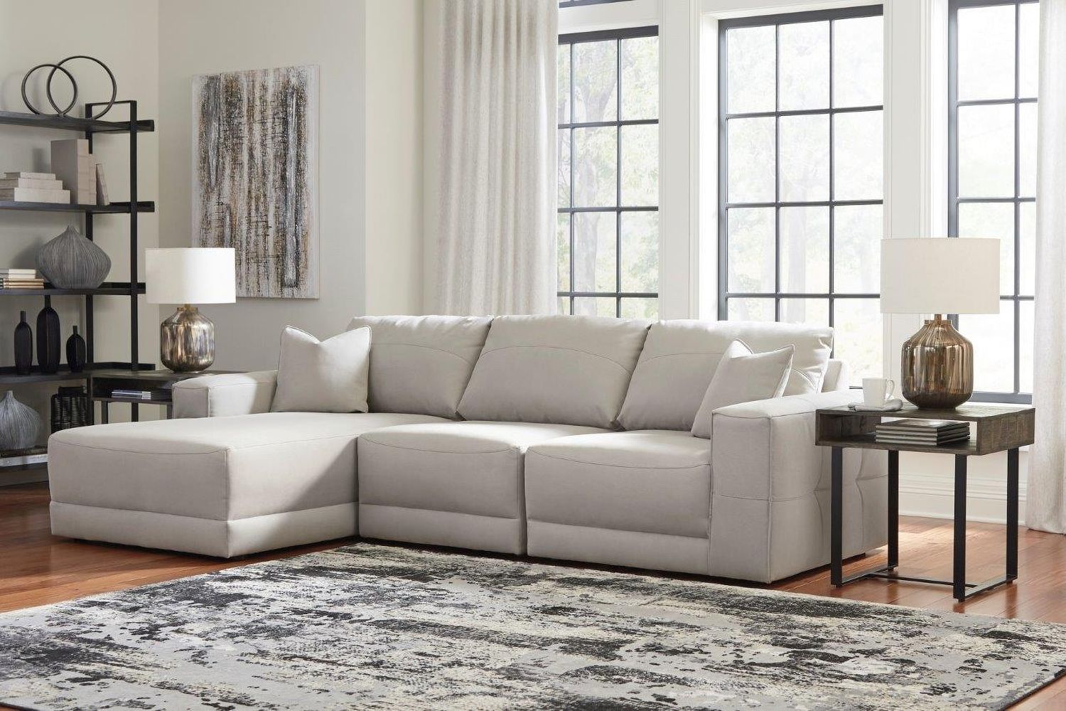 Next-Gen Gaucho 3-Piece LAF Chaise Sectional In Gray 18304S1