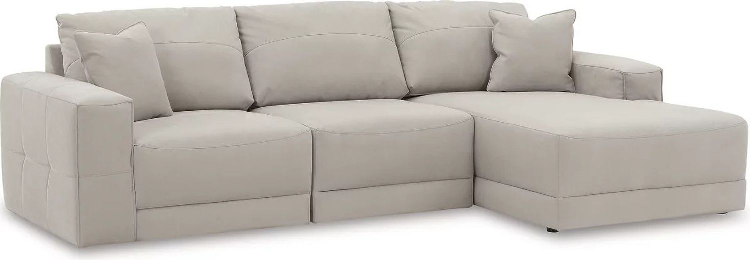 Next-Gen Gaucho 3-Piece RAF Chaise Sectional In Gray 18304S2