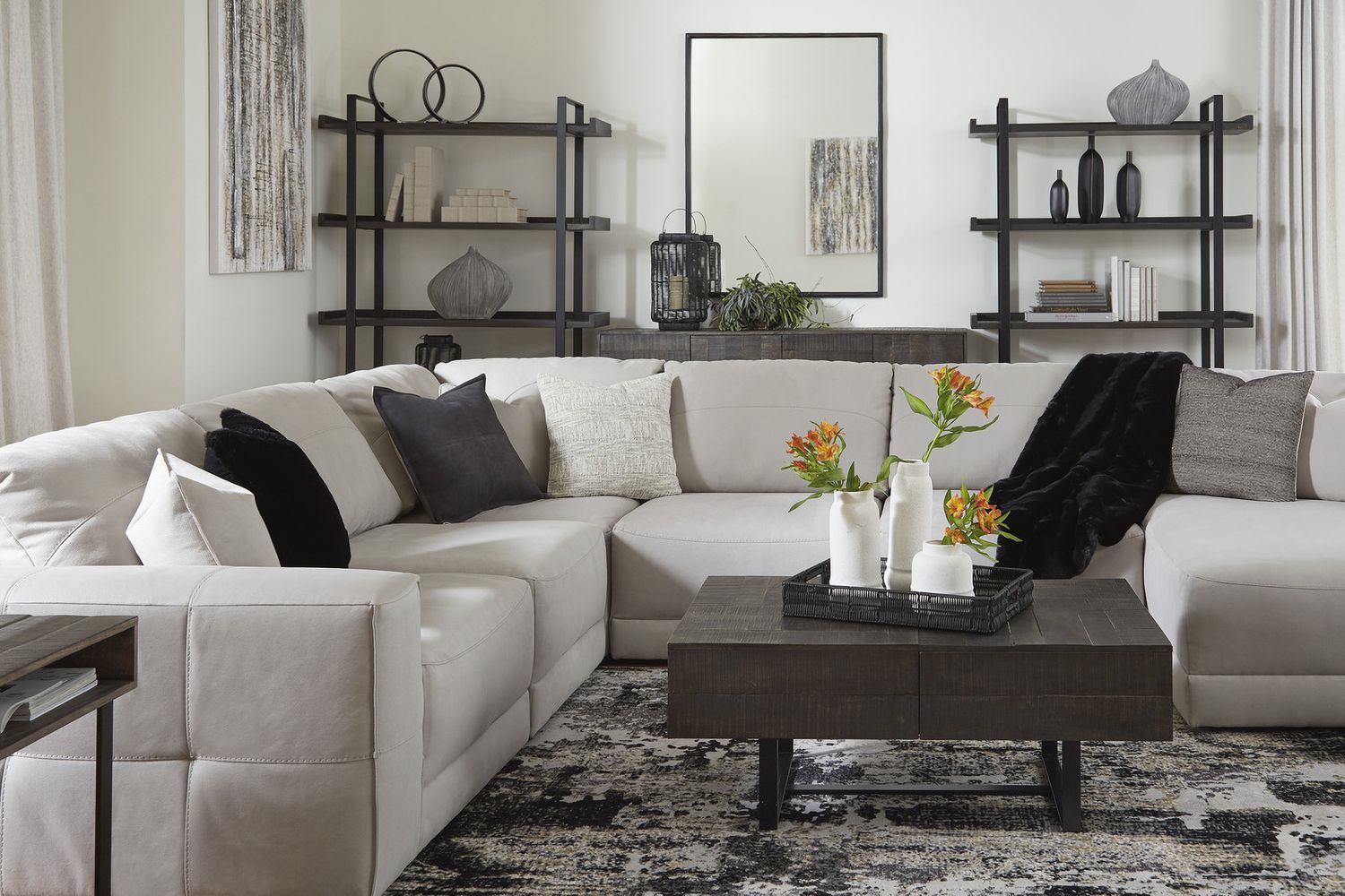 Next-Gen Gaucho 3-Piece RAF Chaise Sectional In Gray 18304S2