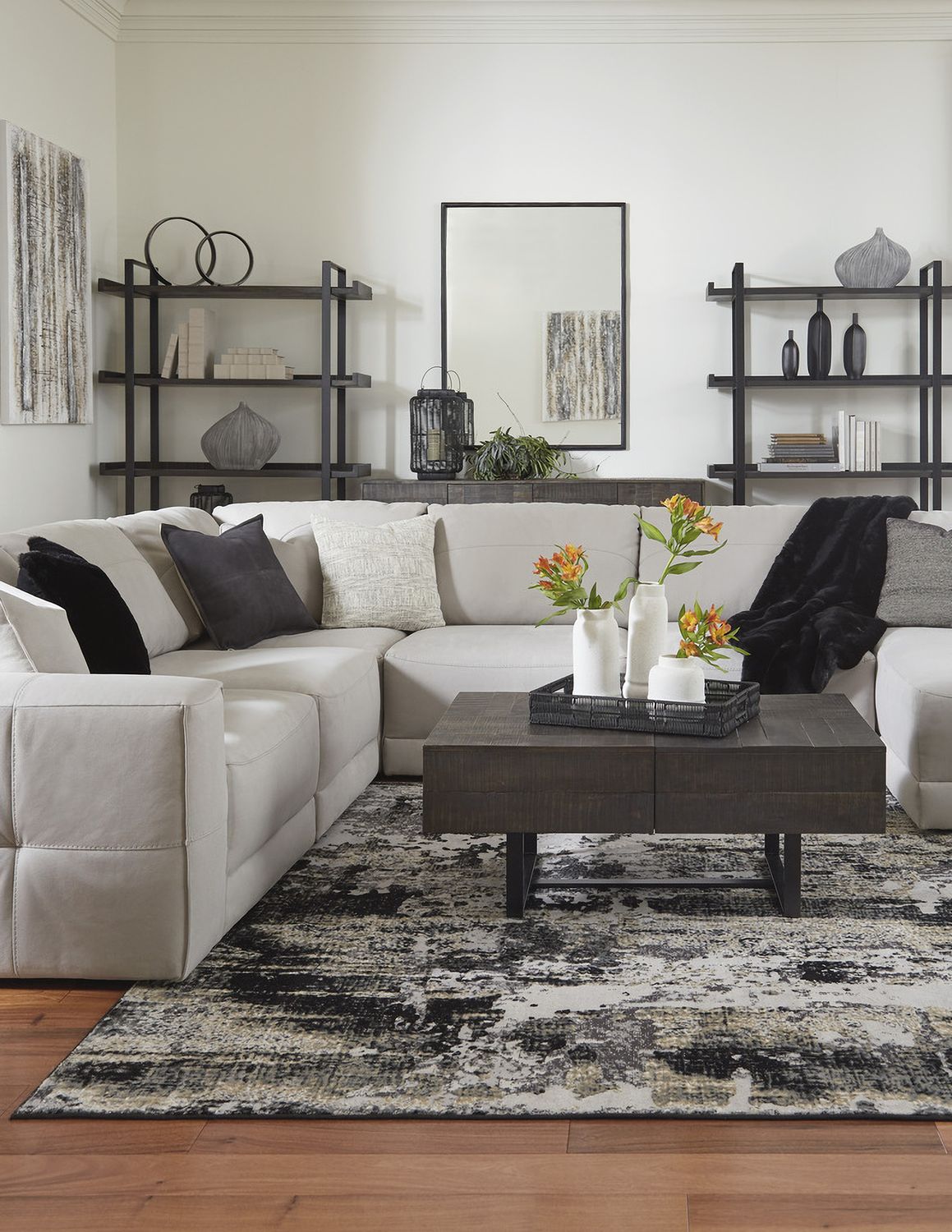 Next-Gen Gaucho 3-Piece RAF Chaise Sectional In Gray 18304S2