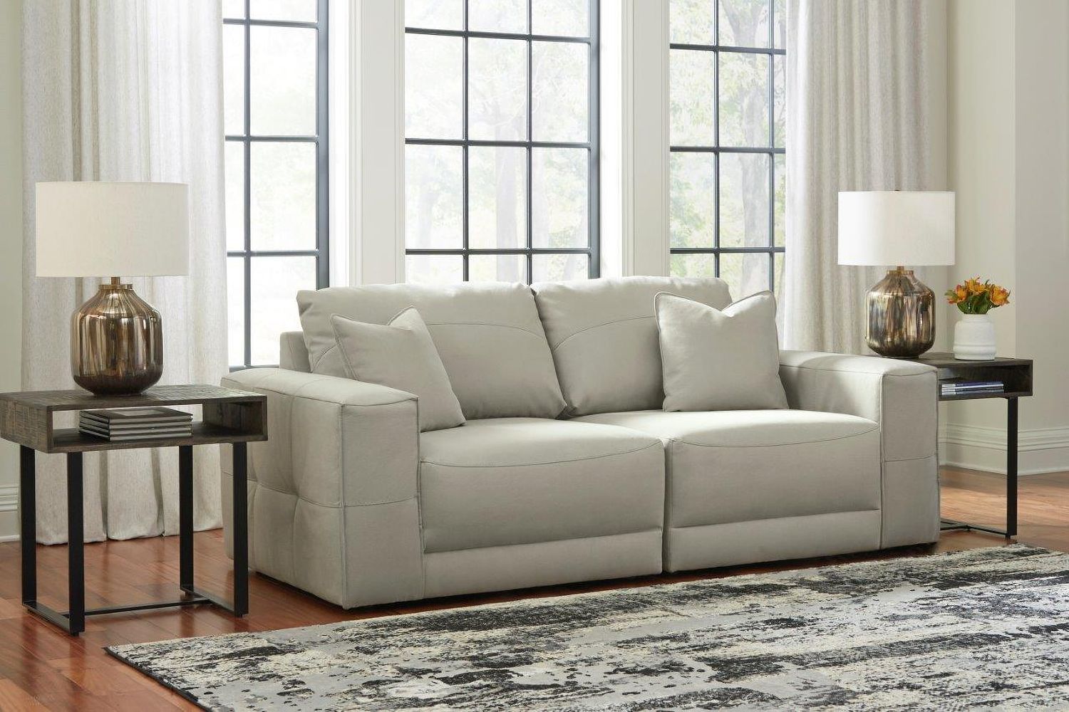 Next Gen Gaucho Modular Loveseat In Gray 18304S3