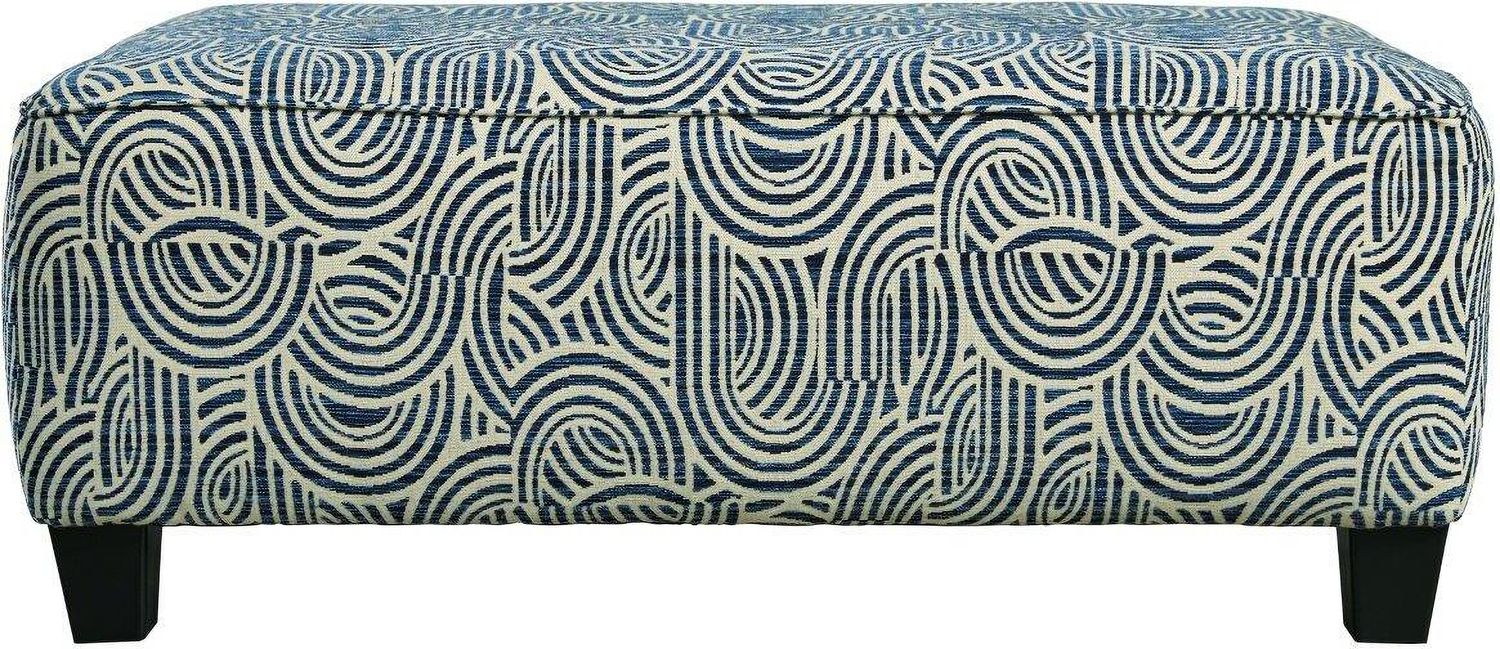 Trendle Oversized Accent Ottoman In Ink 1860308