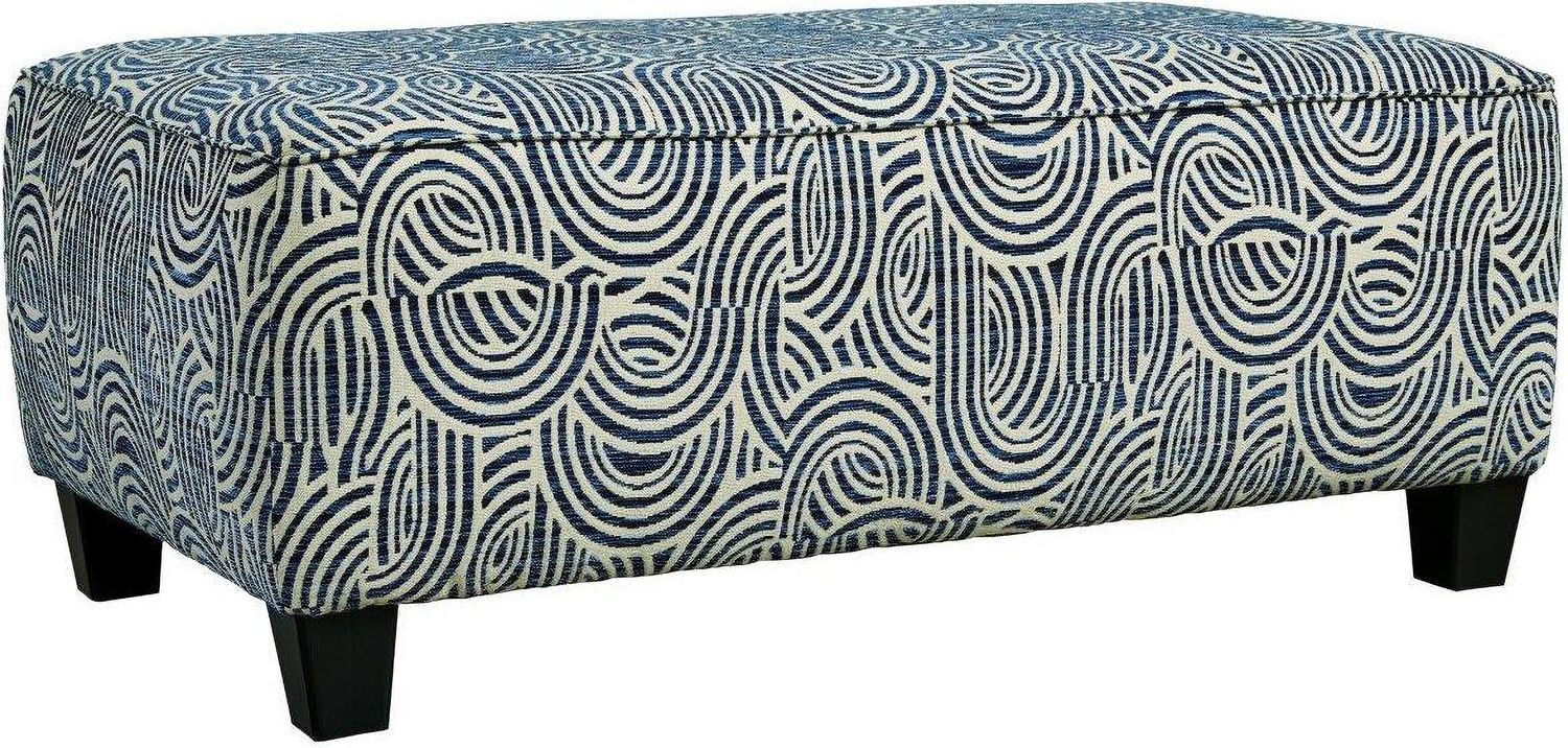 Trendle Oversized Accent Ottoman In Ink 1860308