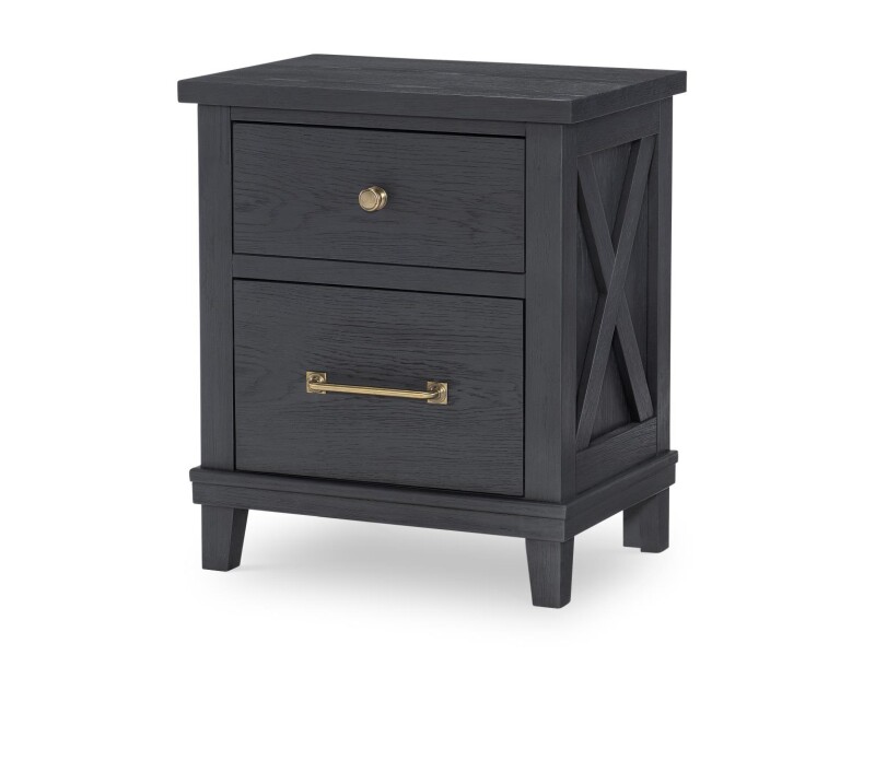 1860 Flatiron LK Night Stand Black Finish 18603100V